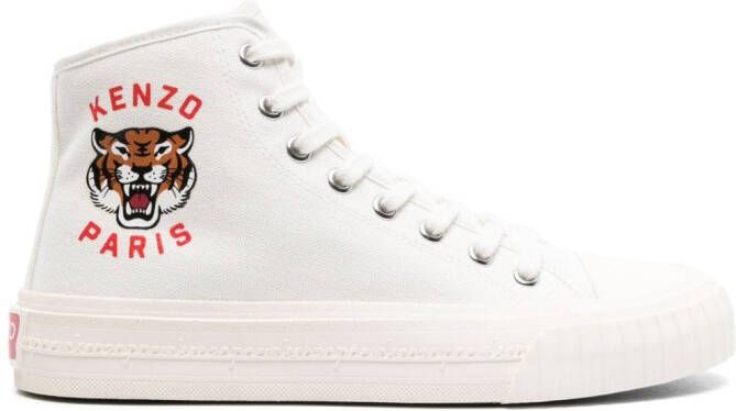 Kenzo Foxy canvas sneakers Wit