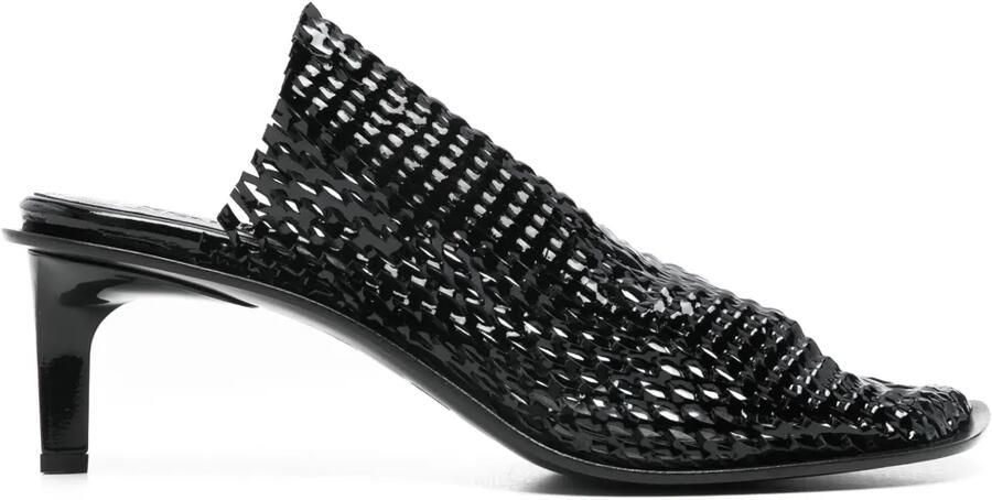 Kenzo 55 mm muiltjes met mesh Zwart