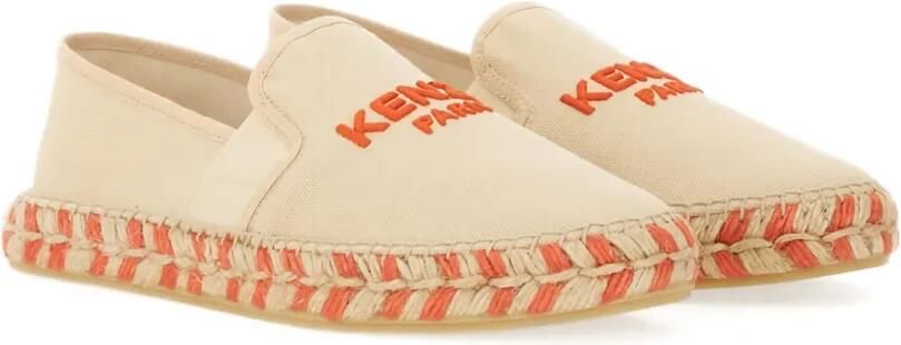 Kenzo Espadrilles met geborduurd logo Beige