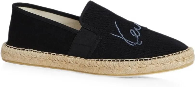 Kenzo Espadrilles met geborduurd logo Zwart