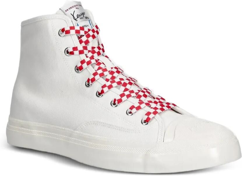 Kenzo High-top geruite sneakers Wit - Foto 4