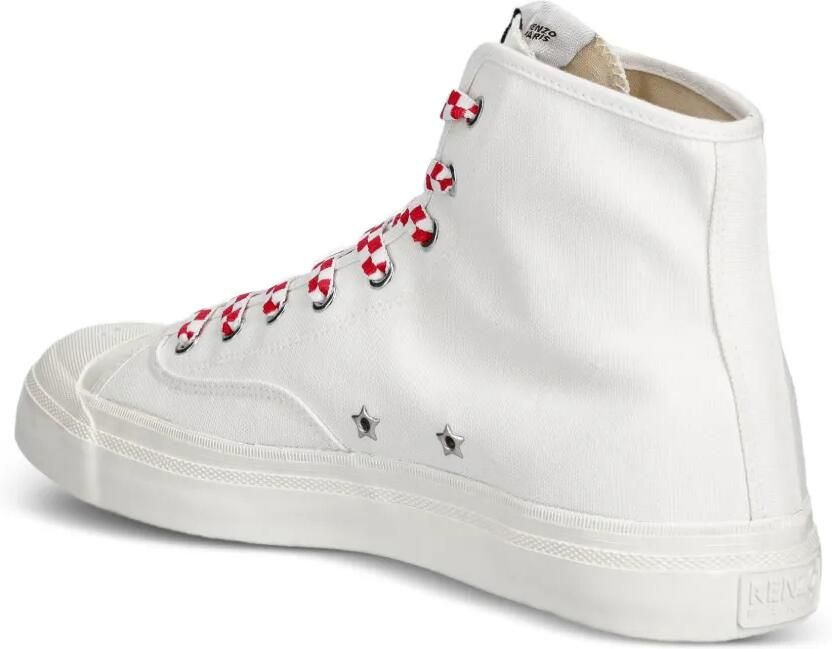Kenzo High-top geruite sneakers Wit - Foto 3