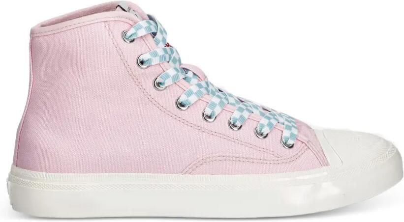 Kenzo Hoshi geruite high-top sneakers Roze