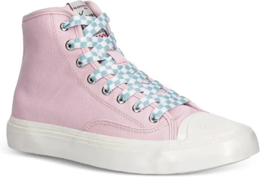 Kenzo Hoshi geruite high-top sneakers Roze - Foto 5