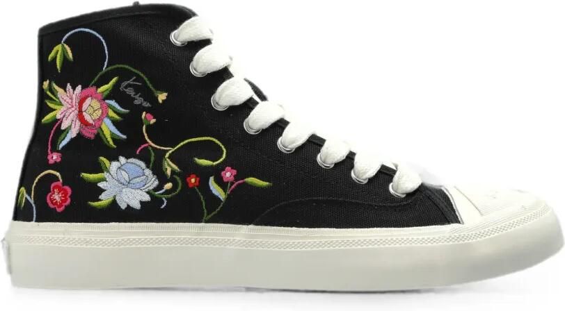 Kenzo Hoshi High sneakers met geborduurde bloemen Zwart