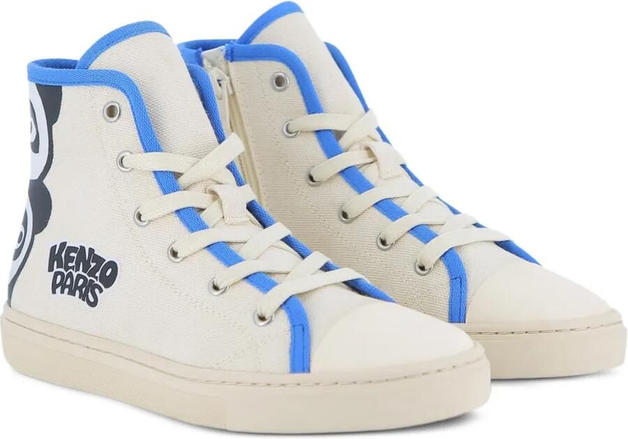 Kenzo Kids High-top sneakers met Pandaprint Beige