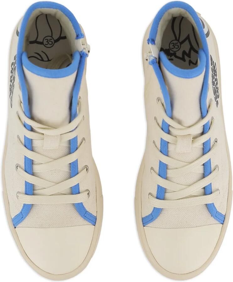 Kenzo Kids High-top sneakers met Pandaprint Beige - Foto 3