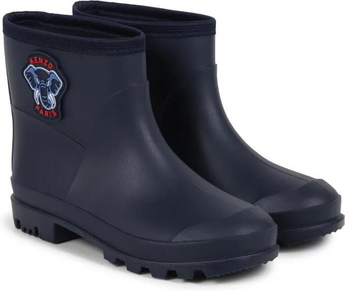 Kenzo Kids Regenlaarzen met logopatch Blauw