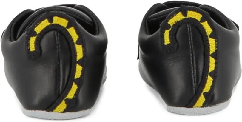 Kenzo Kids Slofjes met geborduurd logo Zwart