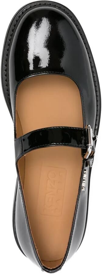 Kenzo Lakleren loafers met gesp Zwart - Foto 3