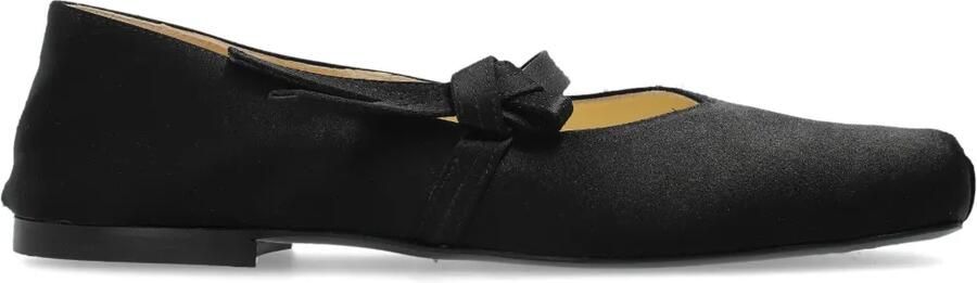 Kenzo Leren ballerina's Zwart