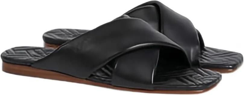 Kenzo natsu leren sandalen met gekruiste bandjes Zwart - Foto 4
