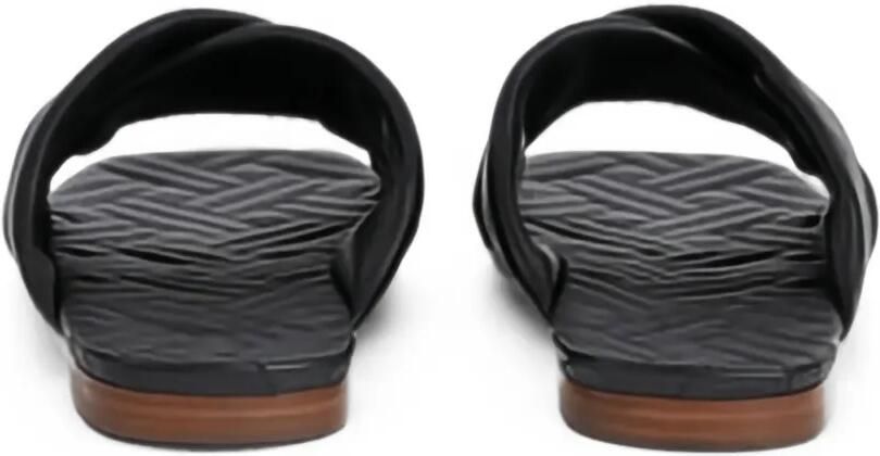 Kenzo natsu leren sandalen met gekruiste bandjes Zwart - Foto 3
