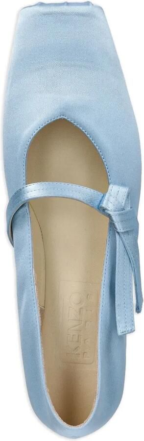 Kenzo Satijnen ballerina's Blauw - Foto 4