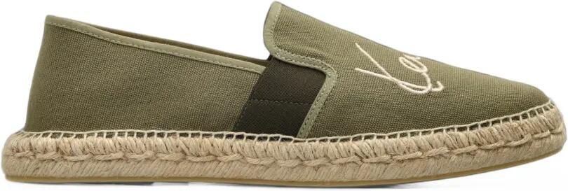 Kenzo Signature espadrilles met geborduurd logo Groen
