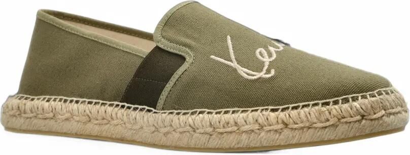 Kenzo Signature espadrilles met geborduurd logo Groen - Foto 5
