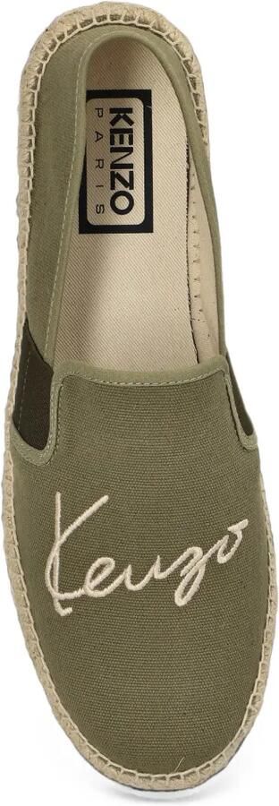 Kenzo Signature espadrilles met geborduurd logo Groen - Foto 3