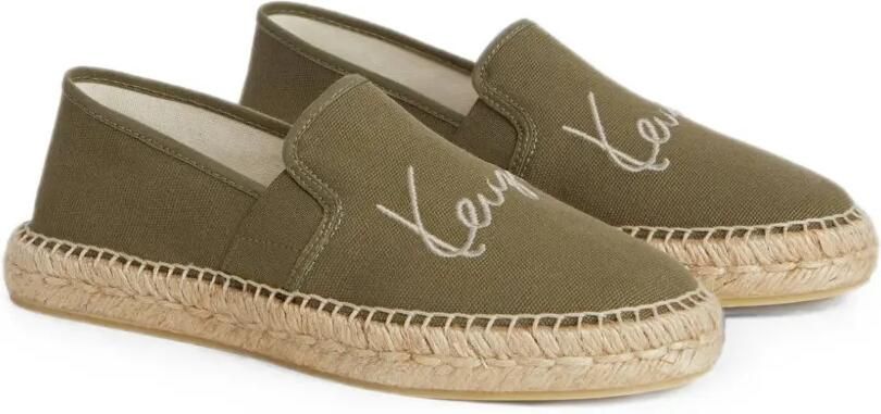 Kenzo Signature platte espadrilles Groen - Foto 4