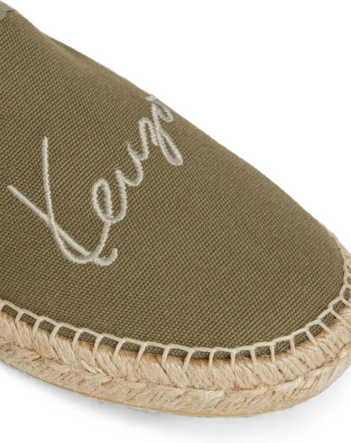 Kenzo Signature platte espadrilles Groen - Foto 2