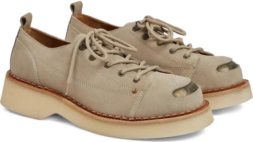 Kenzo smile suède derby schoenen Beige - Foto 3