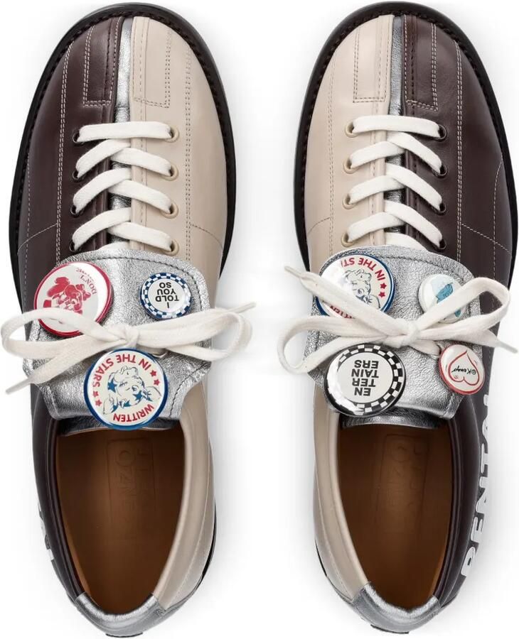 Kenzo Striker verfraaide derby schoenen Bruin - Foto 2