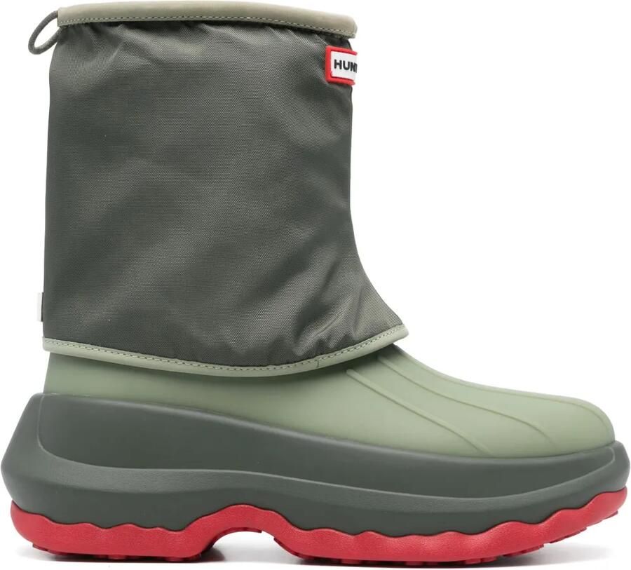 Kenzo x Hunter laarzen met logopatch Groen