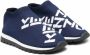 Kenzo Kids Soksneakers met logo jacquard Blauw - Thumbnail 1