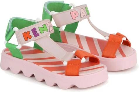 Kenzo Kids Sandalen met colourblocking Roze