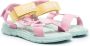 Kenzo Kids Sandalen met logo-reliëf Roze - Thumbnail 1