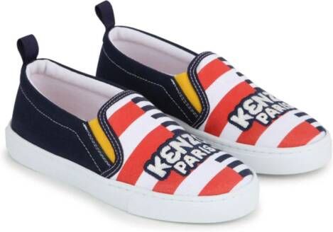 Kenzo Kids Sneakers met logoprint Blauw