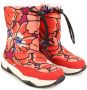 Kenzo Kids Snow boots met bloe print Oranje - Thumbnail 1