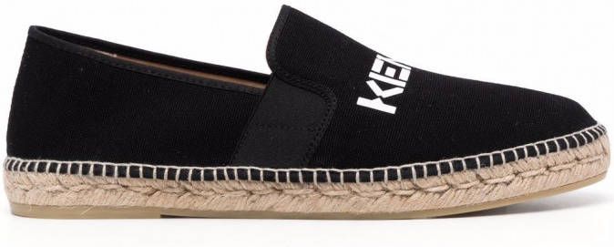 Kenzo Espadrilles met logoprint Zwart - Schoenen.nl