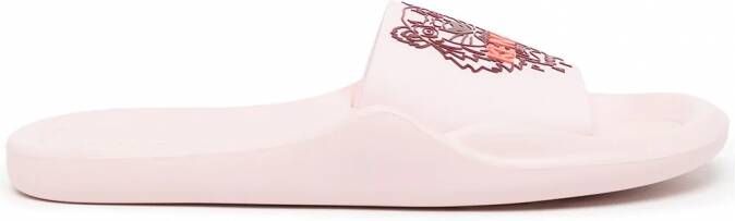Kenzo Slippers met tijgerprint Roze