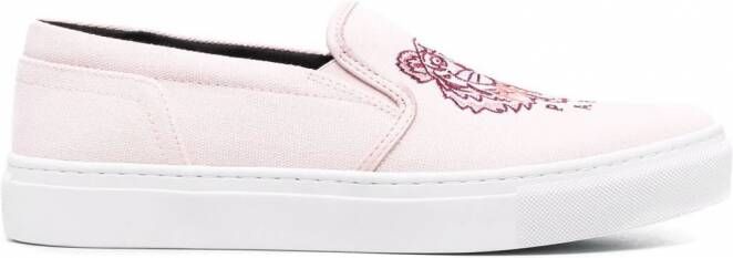 Kenzo Sneakers met geborduurde tijger Roze