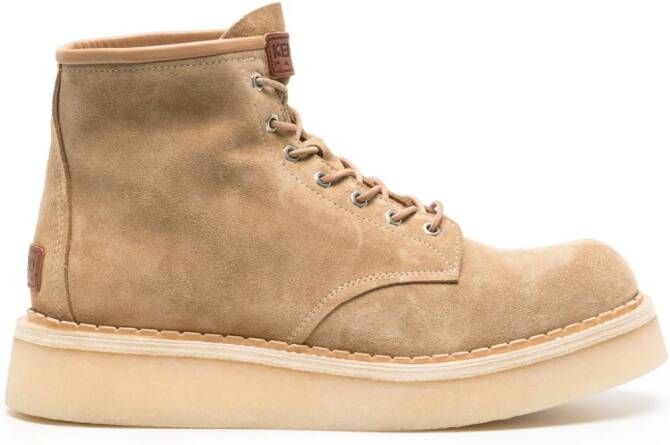 Kenzo suede ankle boots Beige