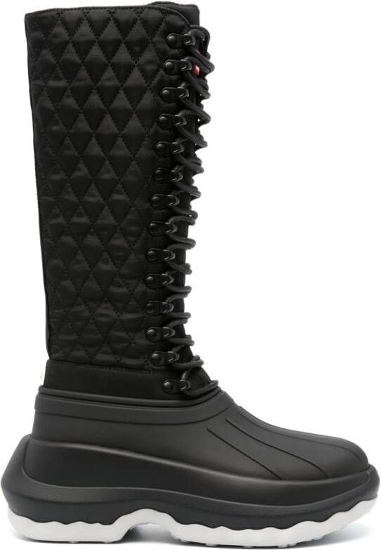 Kenzo x Hunter Tall 70mm lace-up boots Zwart