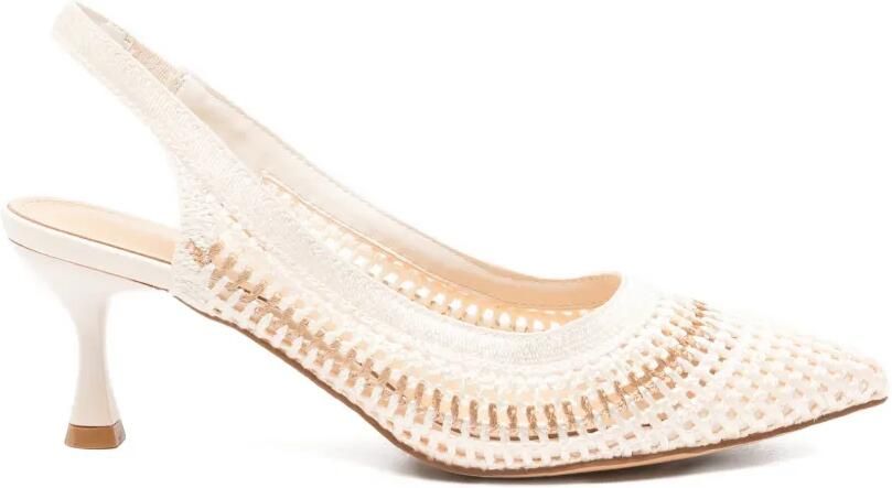 KEYS Geweven pumps met puntige neus Beige
