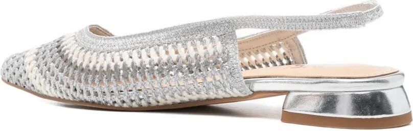 KEYS Geweven pumps Zilver - Foto 2