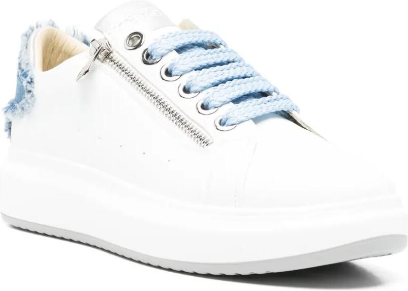 KEYS Leren sneakers Wit - Foto 3