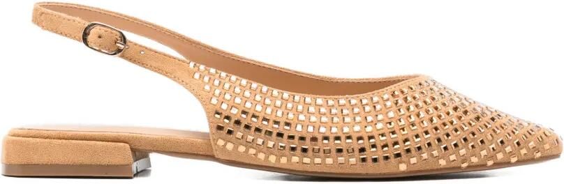 KEYS Sandalen met puntige neus Beige