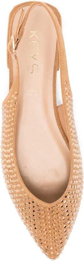 KEYS Sandalen met puntige neus Beige - Foto 4