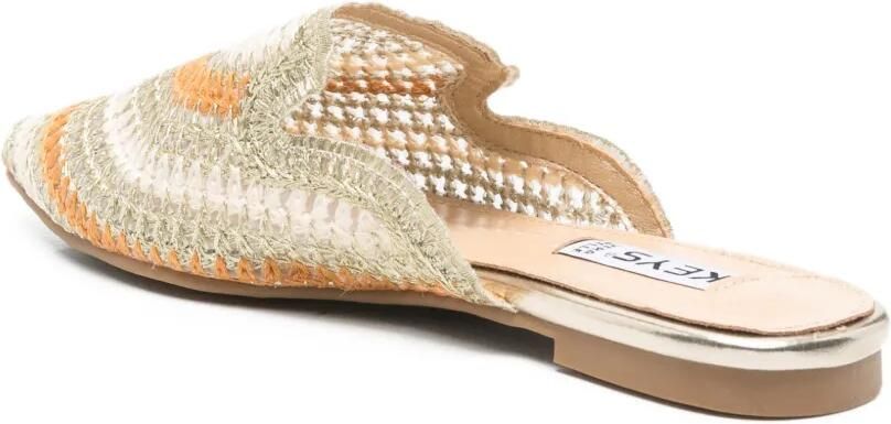 KEYS Sandalen met puntige neus Beige - Foto 3