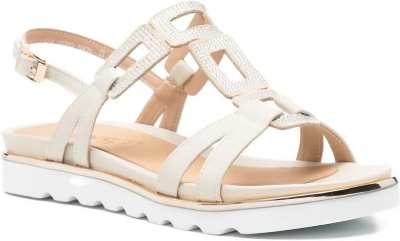 KEYS Sandalen verfraaid met kristallen Beige - Foto 2