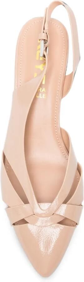 KEYS Slingback pumps met gekruiste bandjes Beige - Foto 3