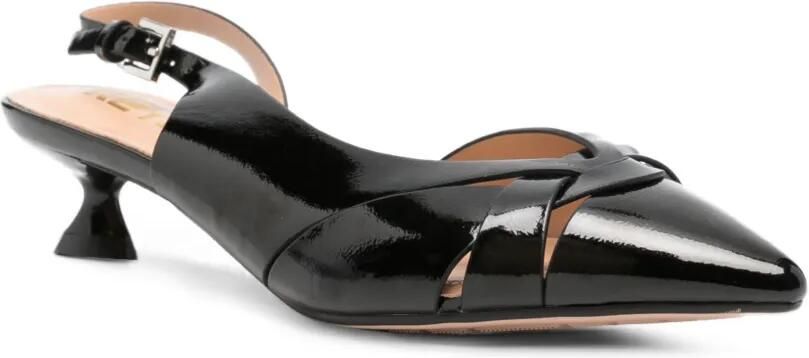 KEYS Slingback pumps met gekruiste bandjes Zwart - Foto 2