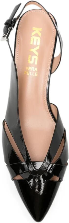 KEYS Slingback pumps met gekruiste bandjes Zwart - Foto 3