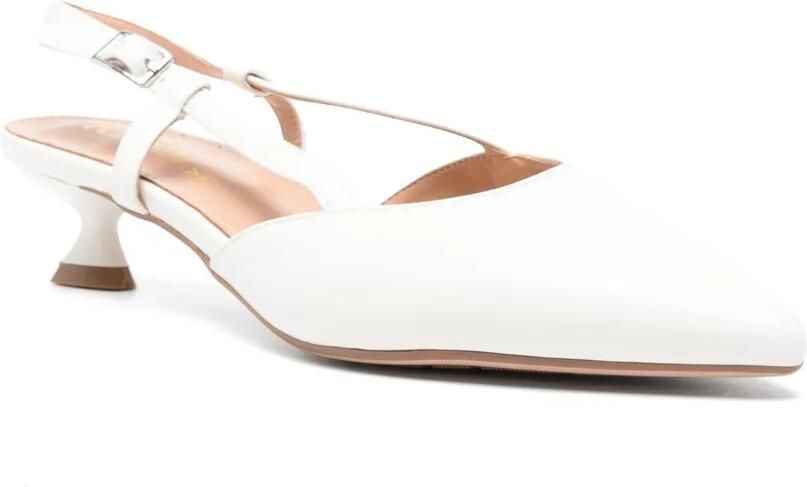 KEYS Slingback pumps met puntige neus Wit