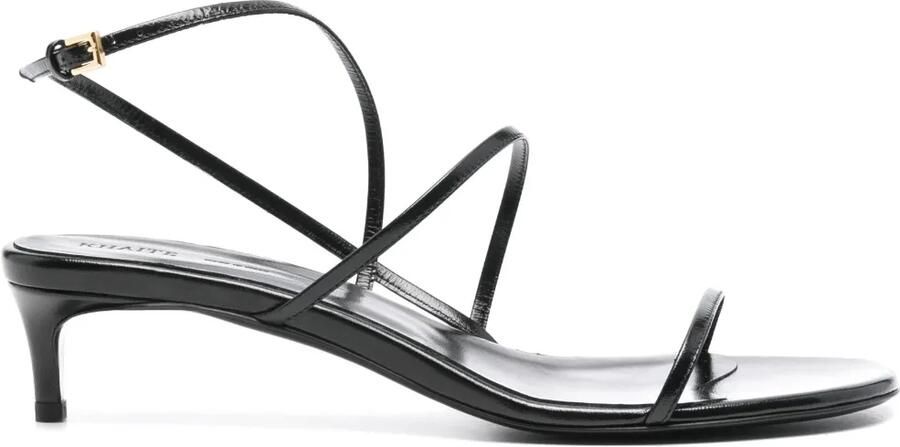 KHAITE 35 mm Loop sandalen Zwart