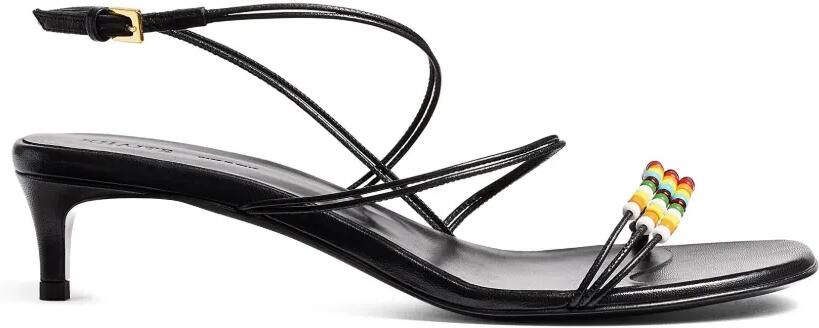 KHAITE 35 mm Loop sandalen Zwart
