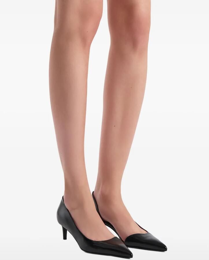 KHAITE 45 mm Jett D'Orsay pumps met hak Zwart - Foto 2